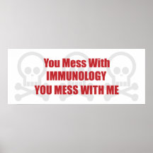 Usted ensucia con inmunología que usted ensucia co poster