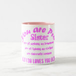 usted es favorable taza del regalo del rosa de la 