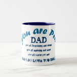 usted es favorable taza del té del regalo del papá tazas