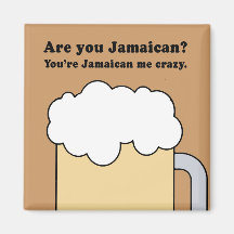 USTED ES JAMAICANO YO LOCO IMÁN DE NEVERA