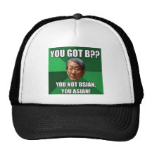 Usted es meme no bsian asiático gorro de camionero