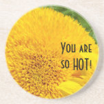 ¡Usted es tan CALIENTE! girasoles del práctico de  Posavasos Manualidades