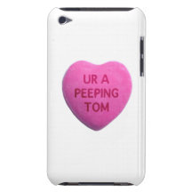Usted es un corazón rosado del caramelo de la mira barely there iPod fundas
