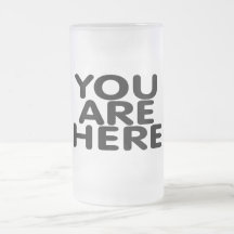 Usted está aquí taza de café