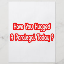¿Usted ha abrazado a un Paralegal hoy? Tarjetas Publicitarias