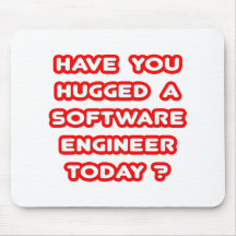 ¿Usted ha abrazado a una Software Engineer hoy? Alfombrillas De Raton