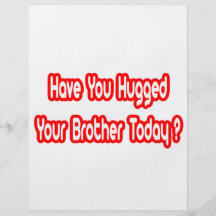 ¿Usted ha abrazado su Brother hoy? Tarjetas Publicitarias