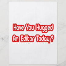 ¿Usted ha abrazado un redactor hoy? Tarjetas Informativas