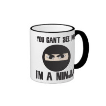 Usted linado ve que yo es un ninja tazas de café
