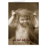 usted piel linada de mí. foto de .vintage tarjetas