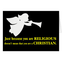 Usted puede ser religioso pero usted no es un cris tarjetas
