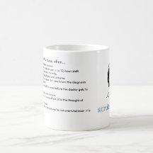 Usted sabe que usted es enfermera de ICU cuando… Taza De Café