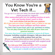 Usted sabe que usted es una tecnología del veterin poster