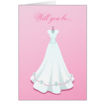Usted será mi tarjeta del rosa del vestido de boda