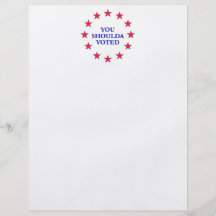 Usted Shoulda votado Flyer Personalizado