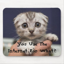 ¡Usted utiliza el Internet para lo que?! Tapete De Raton