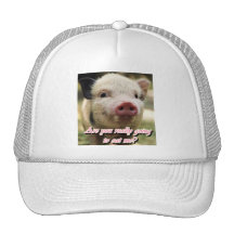 ¿usted va realmente a comerme? gorra del vegano