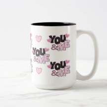 Usted y yo taza