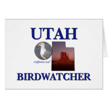 Utah Birdwatcher Tarjeton