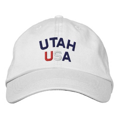 Utah los E.E.U.U. bordó el gorra blanco Gorra De Béisbol