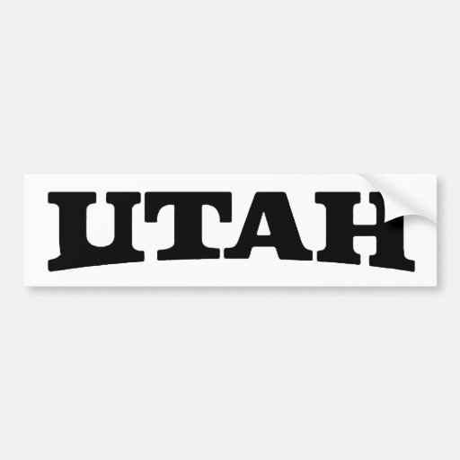 UTAH PEGATINA DE PARACHOQUE