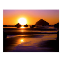 Utopía - roca de la cara, Bandon, Oregon Postal