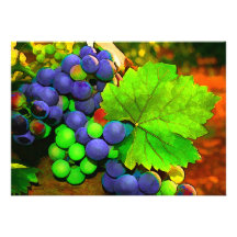 Uvas de la cosecha invitaciones personalizada
