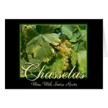 Uvas de vino de Chasselas en Mont-Sur-Rolle Felicitación