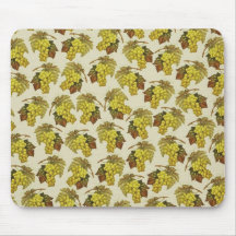 Uvas del vintage alfombrilla de ratones