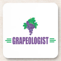 Uvas divertidas posavasos de bebidas