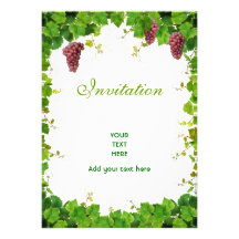 Uvas e invitación de la vid