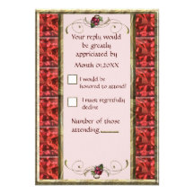 Uvas rojas RSVP Invitaciones Personales