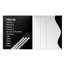 v3 blanco y negro tarjetas de negocio