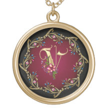 V collar del monograma