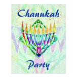 V invitaciones del fiesta de Menorah Chanukah Anuncios Personalizados