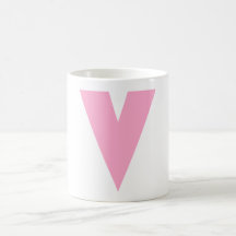 V para el alfabeto taza