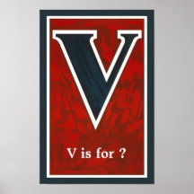 "V " POSTER