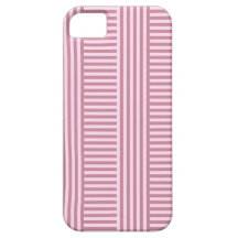 V y rayas simples de H - cordón rosado y Puce iPhone 5 Carcasa