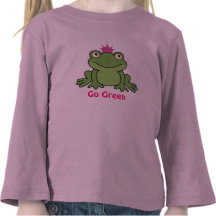 Va el beso verde una camisa de la rana