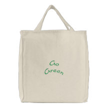 Va el verde bolsa bordada