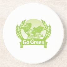 Va el verde posavaso para bebida
