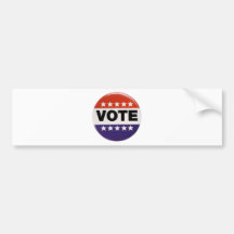 ¡Va el voto! Pegatina De Parachoque