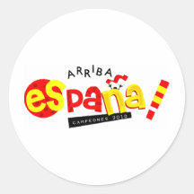 ¡Va España! artículos Pegatina Redonda
