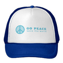 Va la paz (azul) gorras de camionero