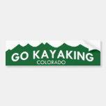 Va la pegatina para el parachoques Kayaking de Col Etiqueta De Parachoque