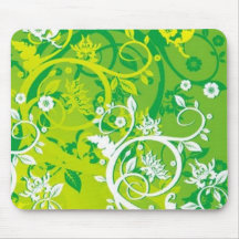VA Mousepad abstracto verde Alfombrilla De Ratón