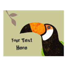 Va Toucan verde Toco Tarjeta Postal