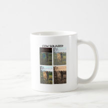 Vaca ajustada taza de café