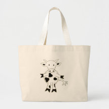 Vaca Bolsa Lienzo