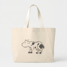 Vaca Bolsas Lienzo